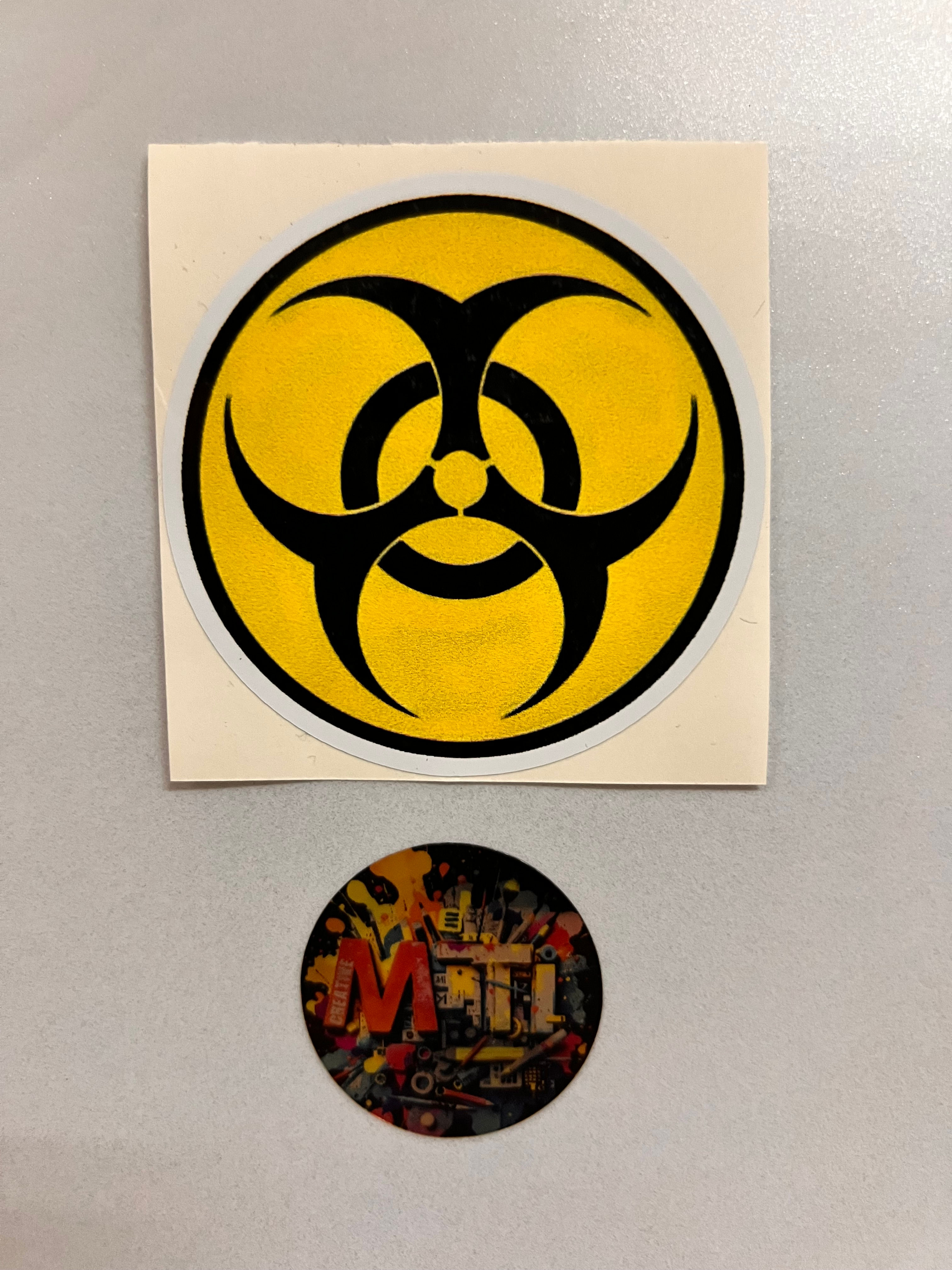 Kimyasal Tehlikesi Sticker 7x6Cm Araba Motosiklet Kask Laptop Cam Etiket Sticker