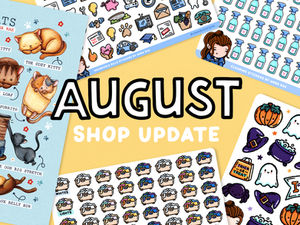 August Shop Update: What’s new in my Etsy Stationery Shop this month?