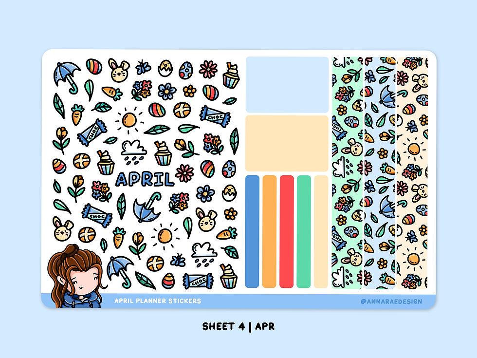 Thumbnail: January Calendar and Planner Stickers