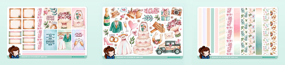 Wedding Day Planning Stickers