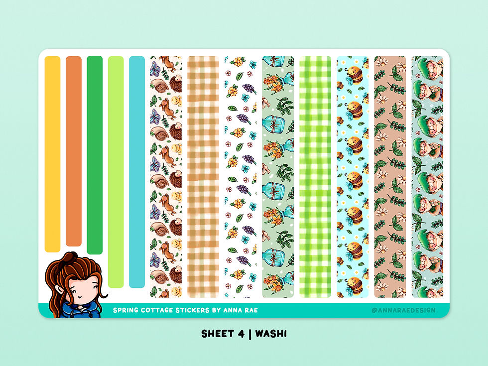 Thumbnail: Spring Cottage Functional Planner Stickers