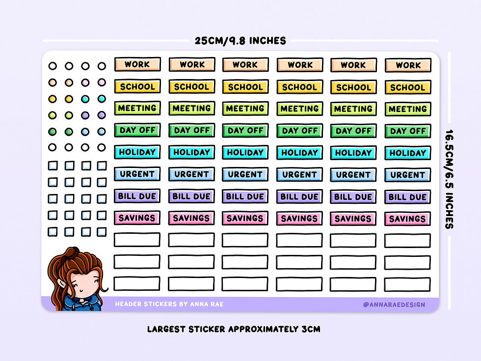 Thumbnail: Header Planner Stickers