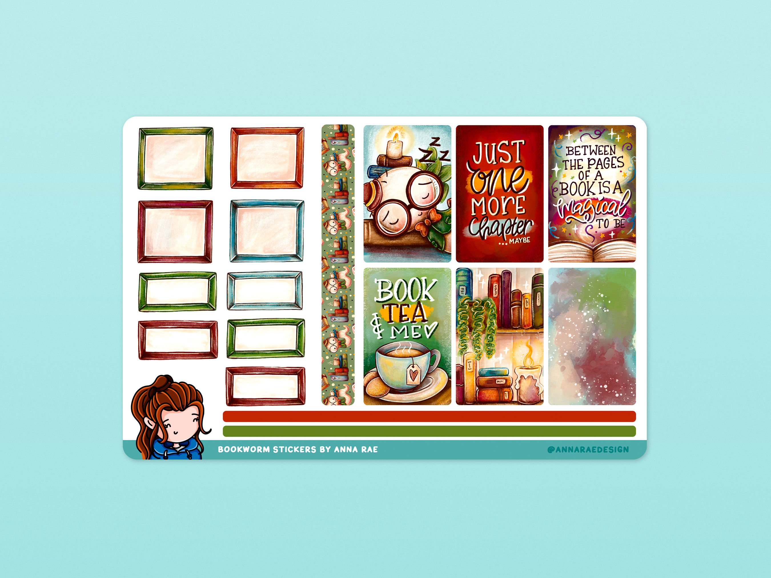 Bookworm Boxes Planner Stickers