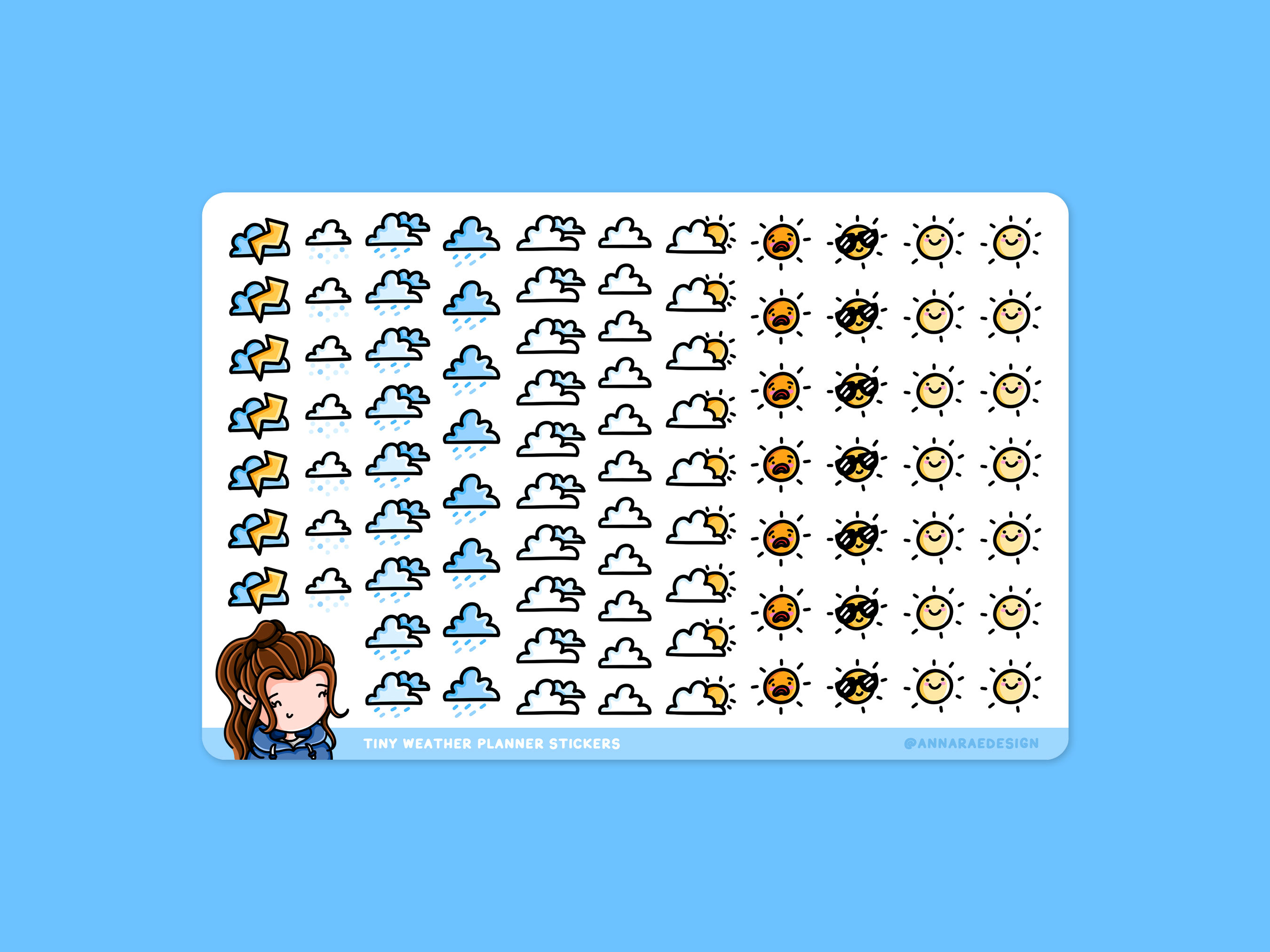 Tiny Weather Planner Stickers