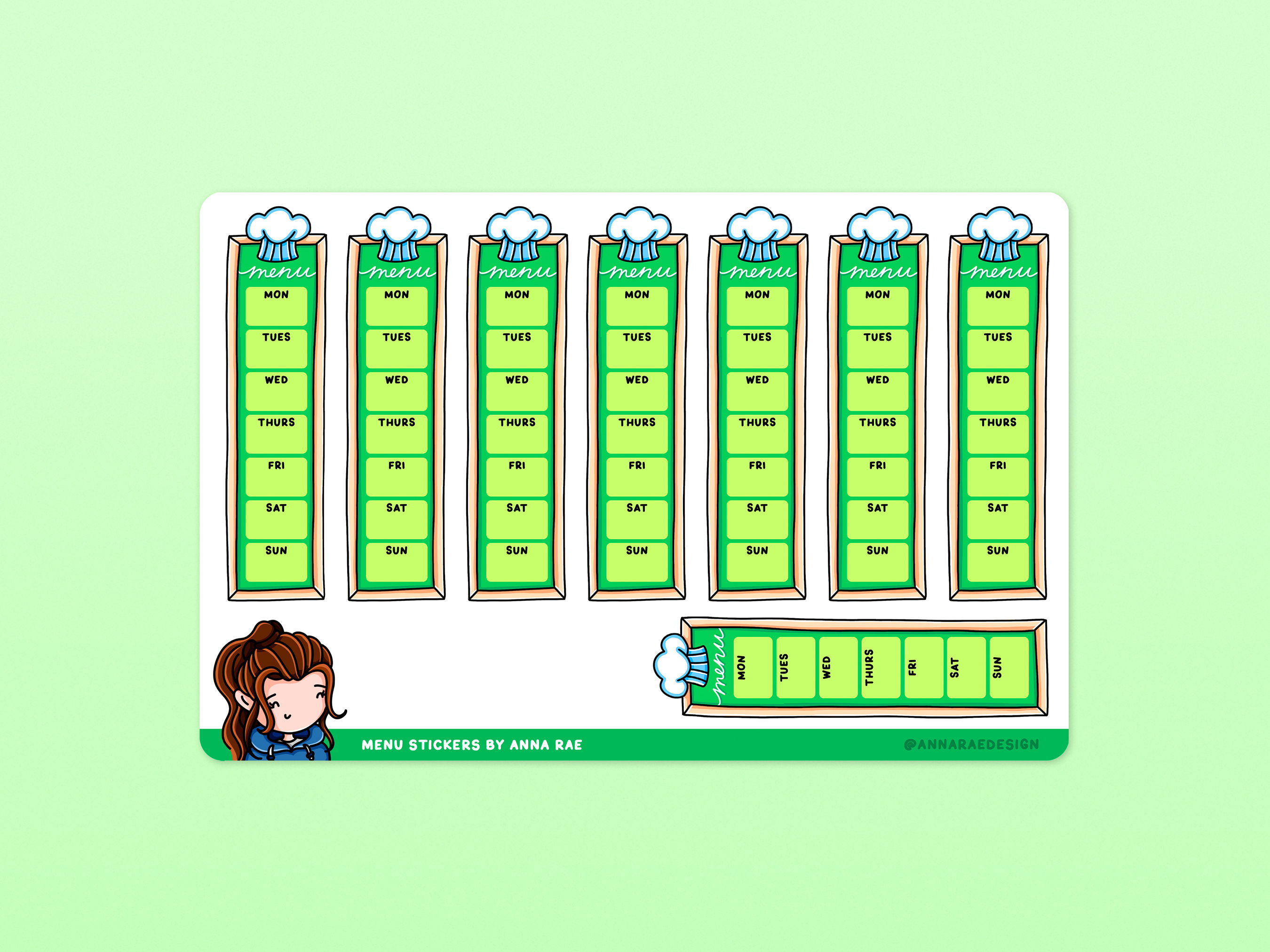 Menu Planner Stickers