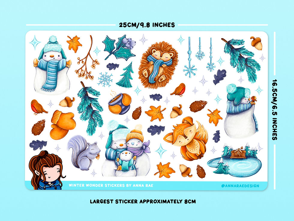 Thumbnail: Winter Wonders Decorative Planner Stickers