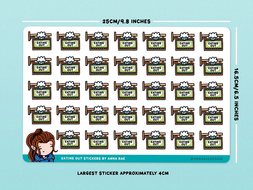 Thumbnail: Eating Out Meal Planning Planner Stickers