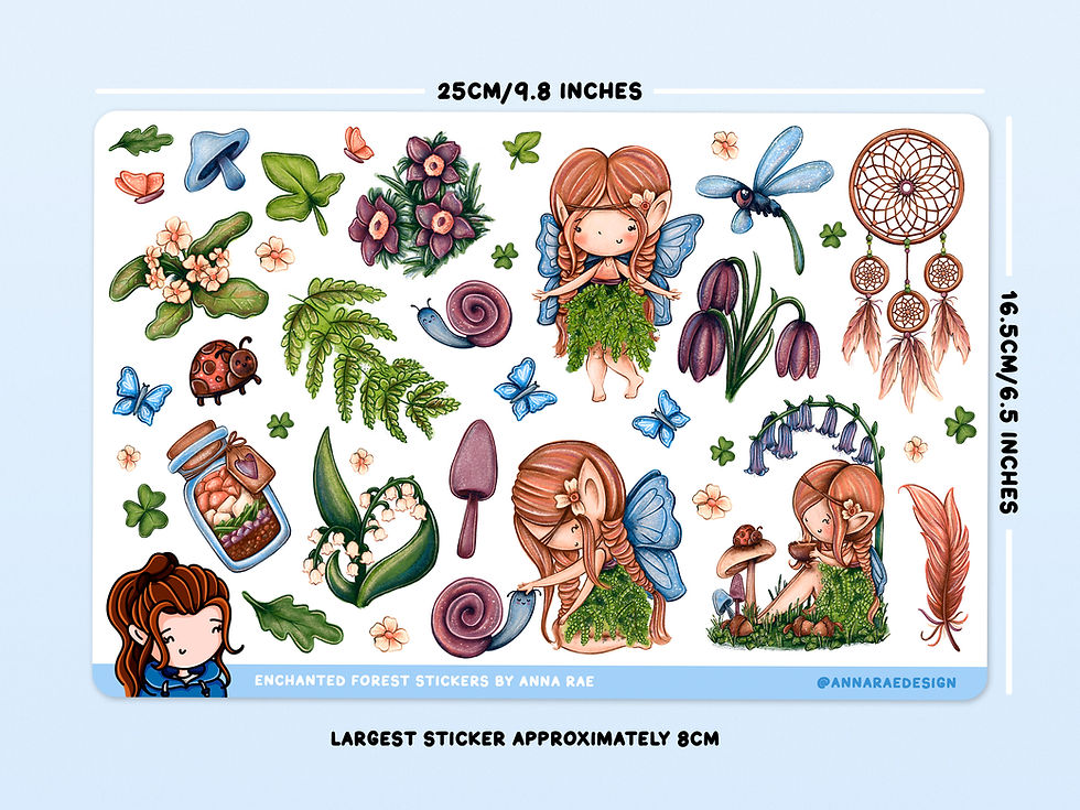 Thumbnail: Enchanted Forest Decorative Planner Stickers