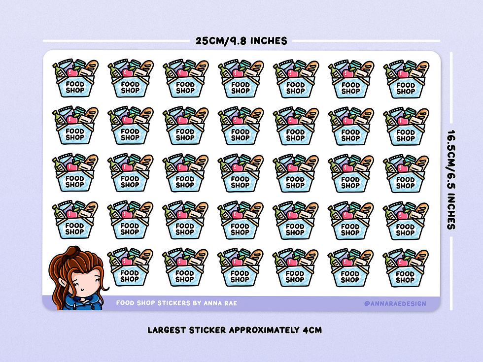 Thumbnail: Food Shop Planner Stickers