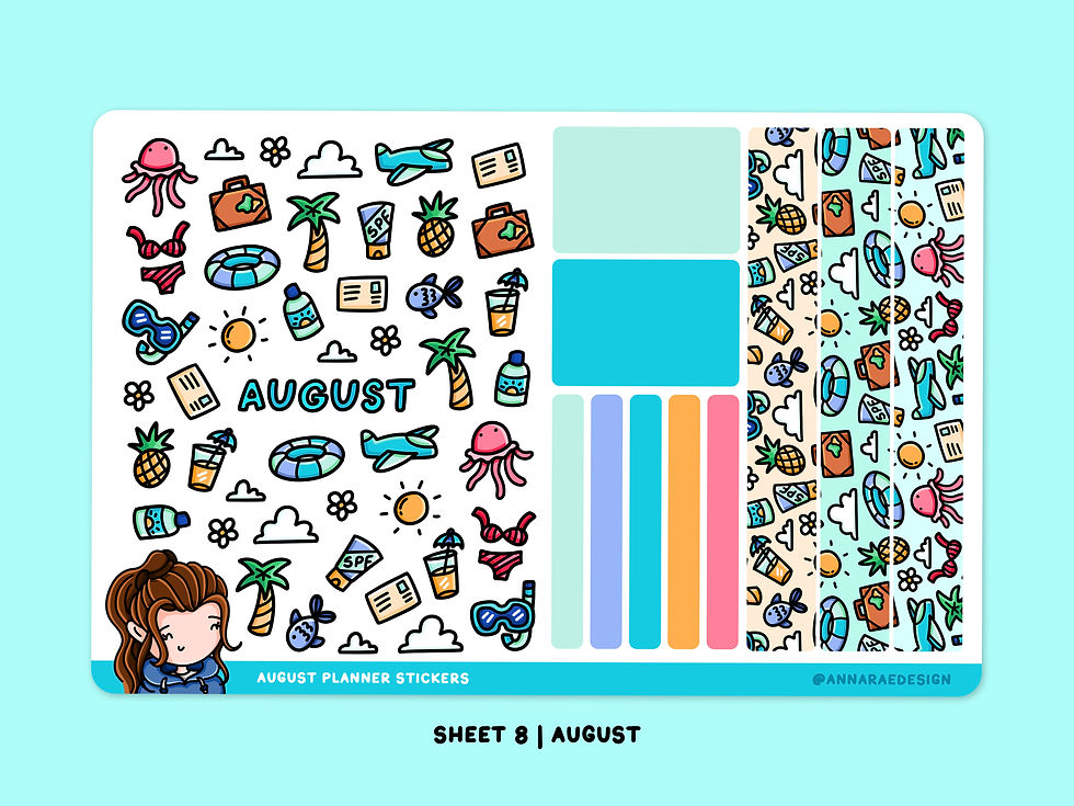 Thumbnail: October Calendar and Planner Stickers