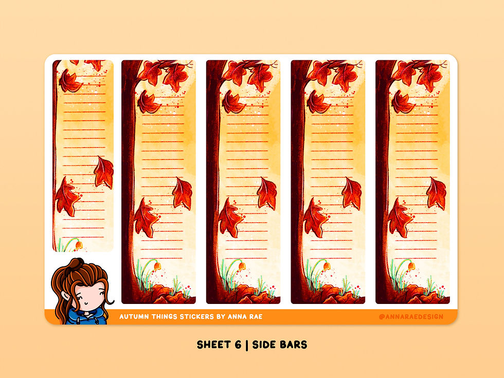 Thumbnail: Autumn Things Washi Strip Planner Stickers