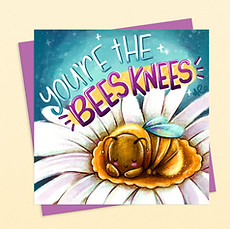 Mockup image of a funny greetings card with an envelope