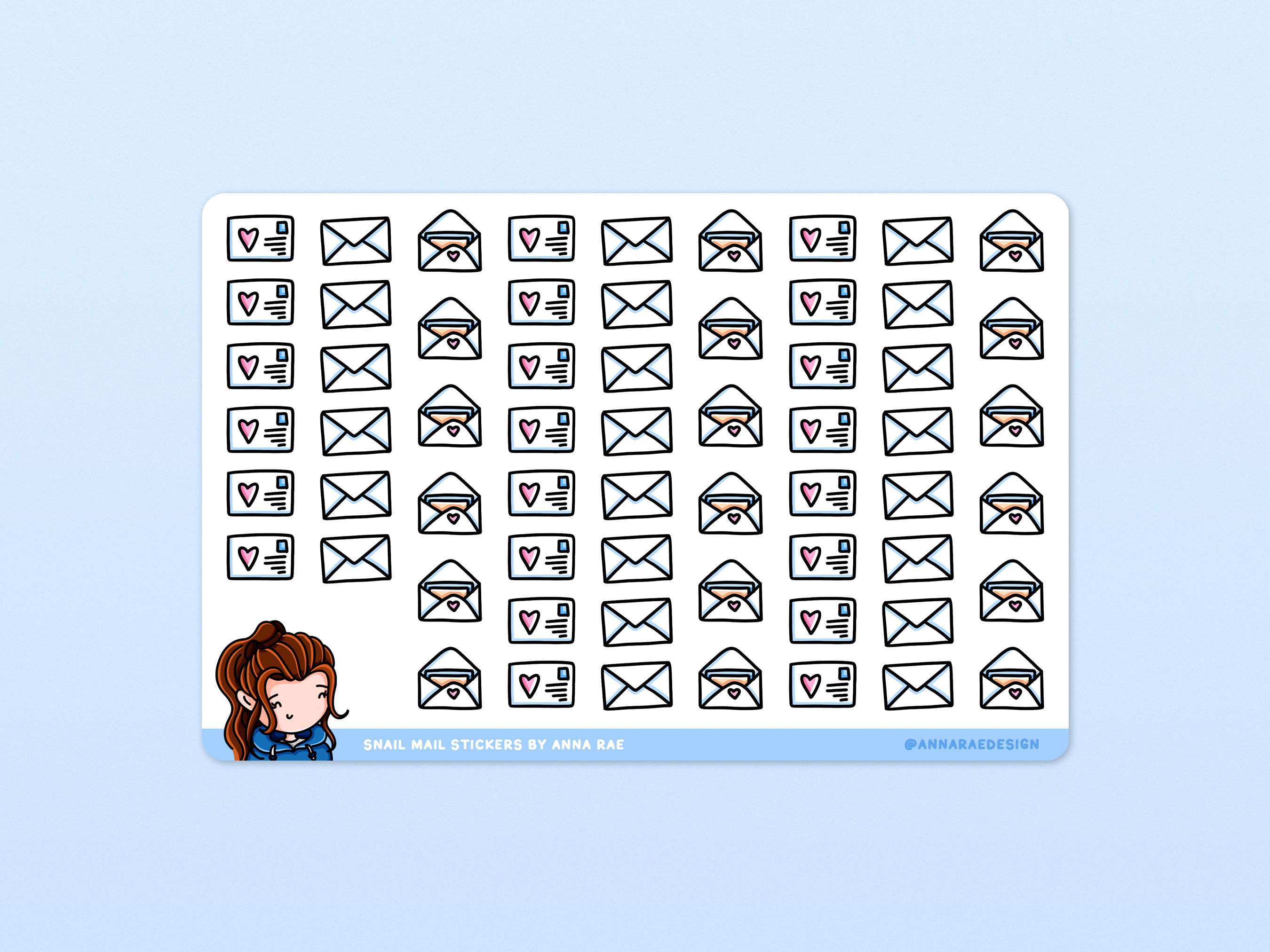 Snail Mail Planner Stickers