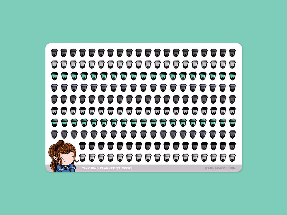 Thumbnail: Tiny Wheelie Bin Planner Stickers