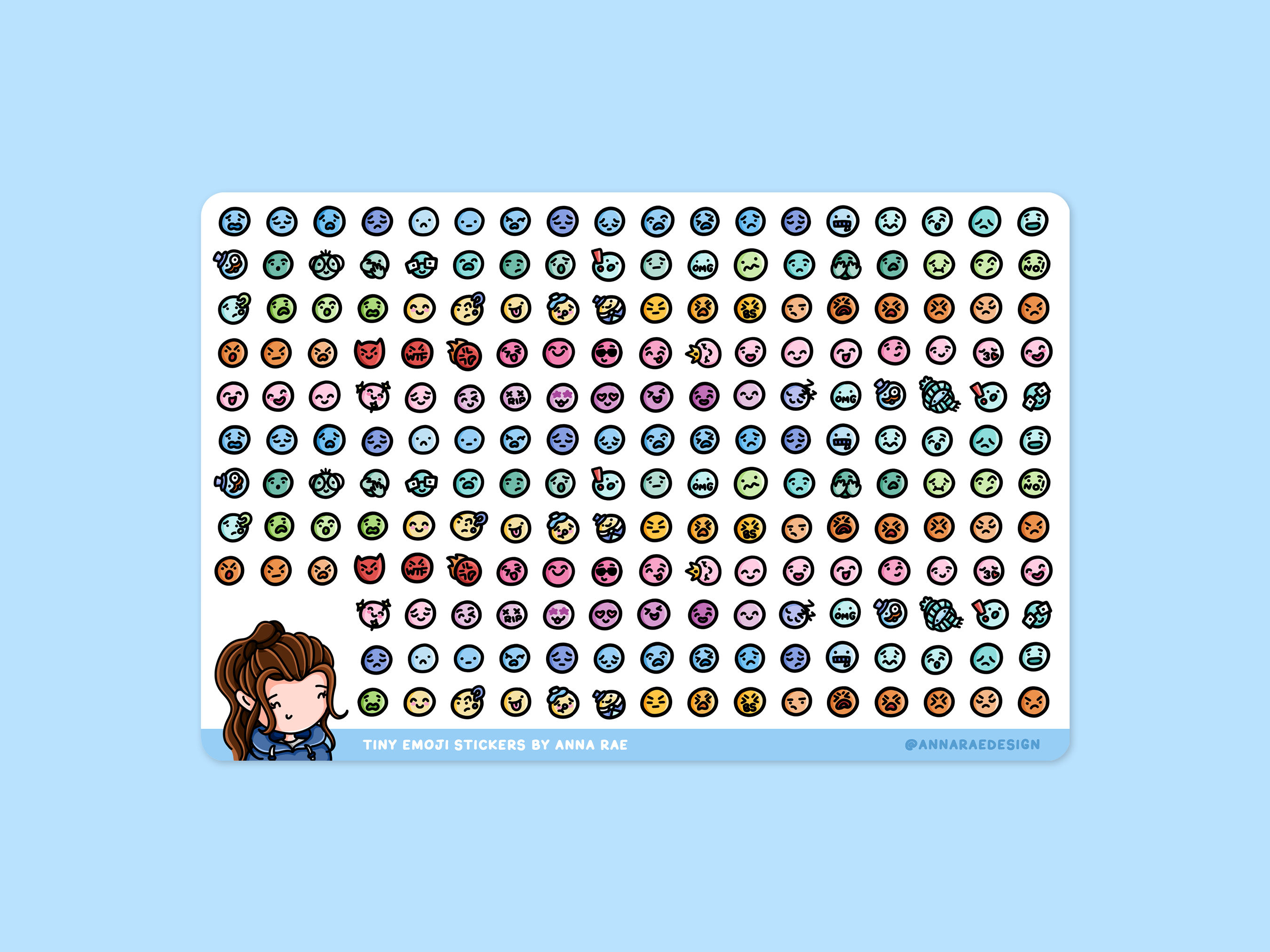 Tiny Emoji Planner Stickers