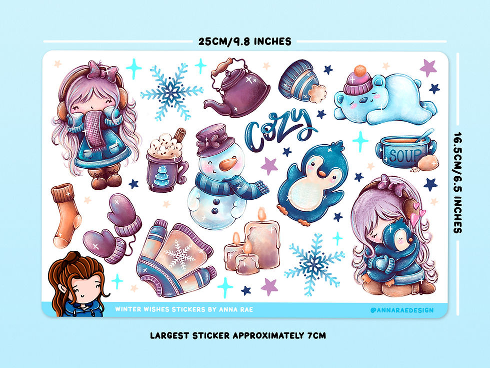 Thumbnail: Winter Wishes Decorative Planner Sticker