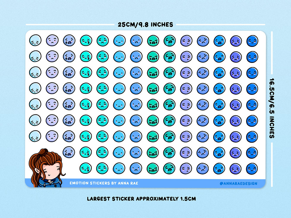 Thumbnail: Sadness Emoji Planner Stickers