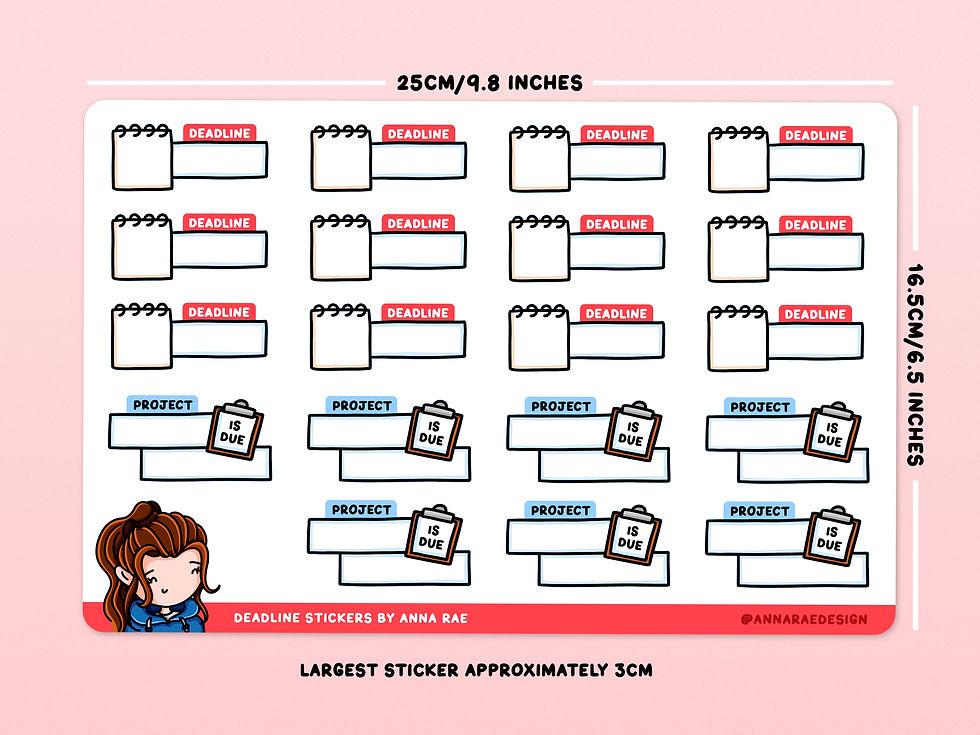 Thumbnail: Project Deadline Planner Stickers