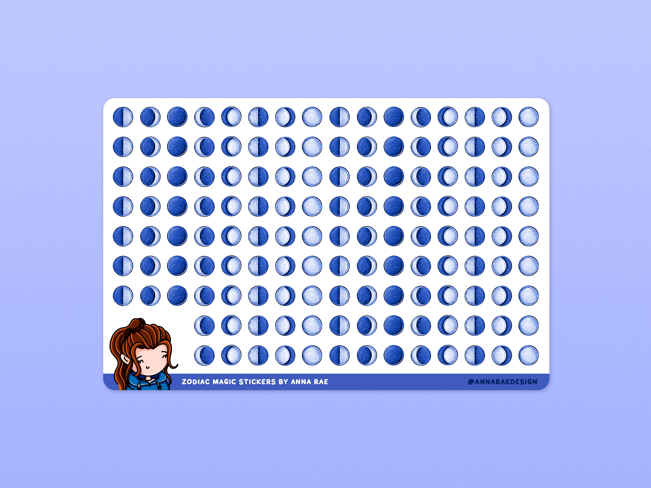 Moon Tracker Planner Stickers