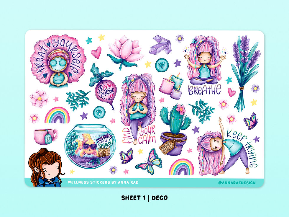 Thumbnail: Wellness Planner Stickers