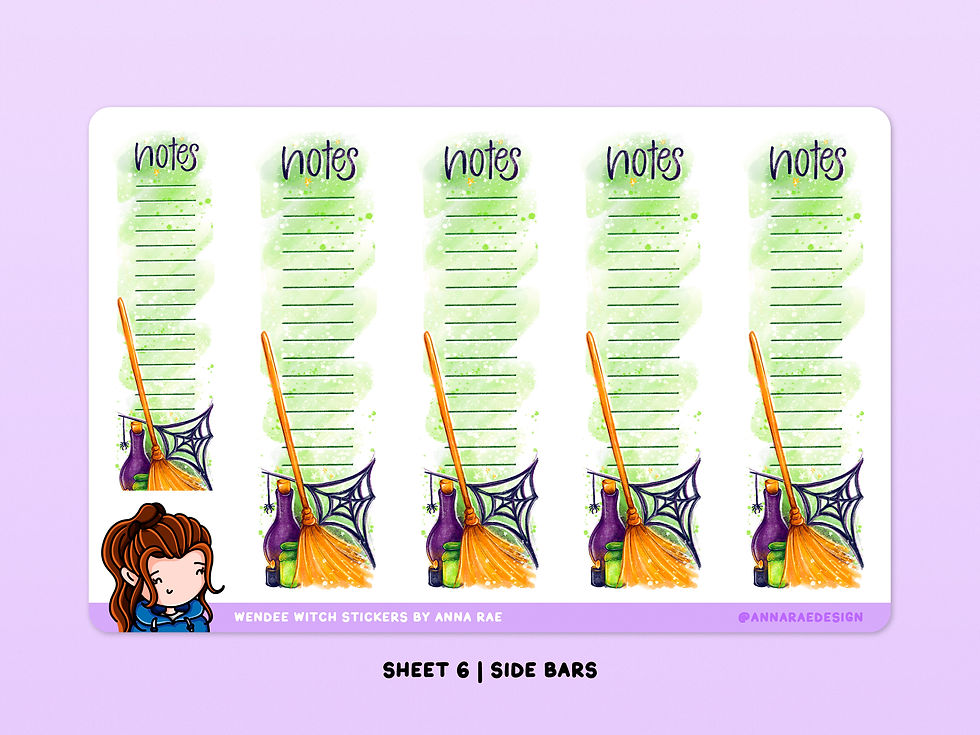 Thumbnail: Wendee Witch Functional Planner Stickers