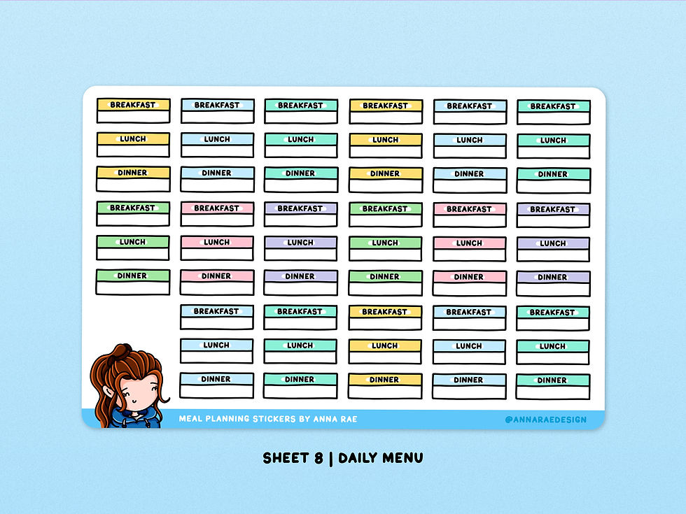 Thumbnail: Food Shop Planner Stickers
