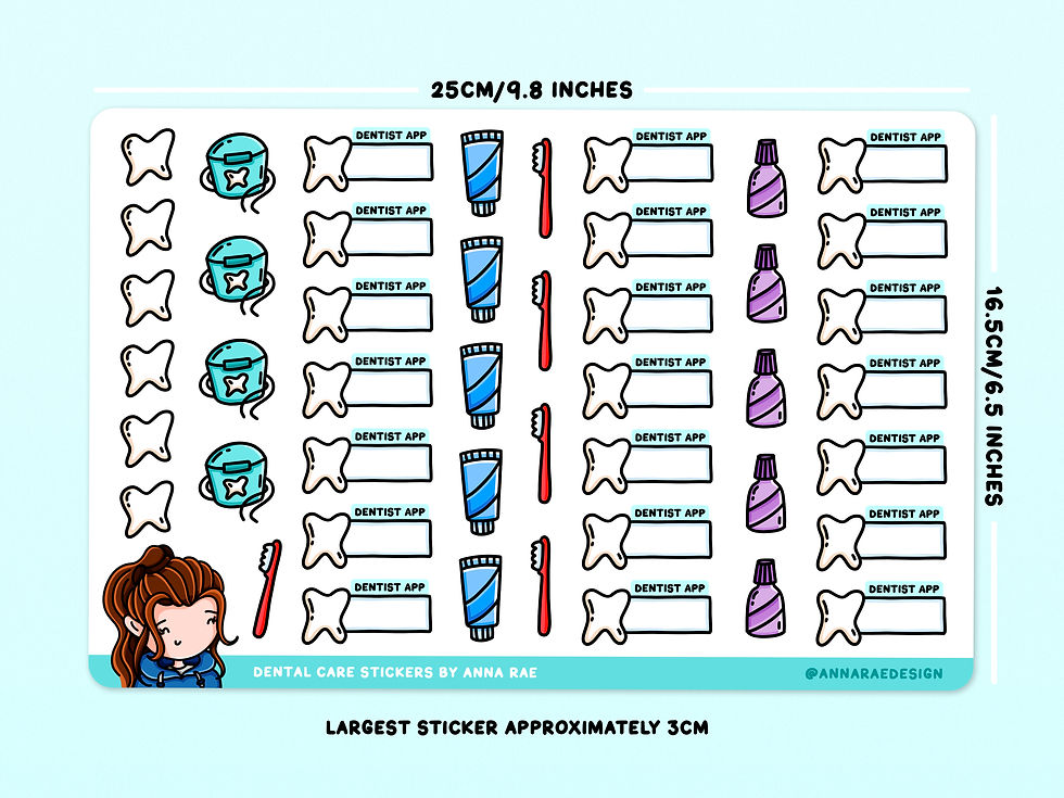 Thumbnail: Dental Care Planner Stickers
