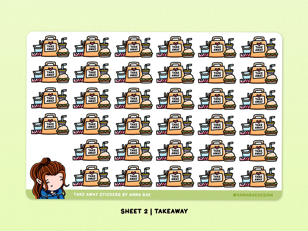 Thumbnail: Food Shop Planner Stickers