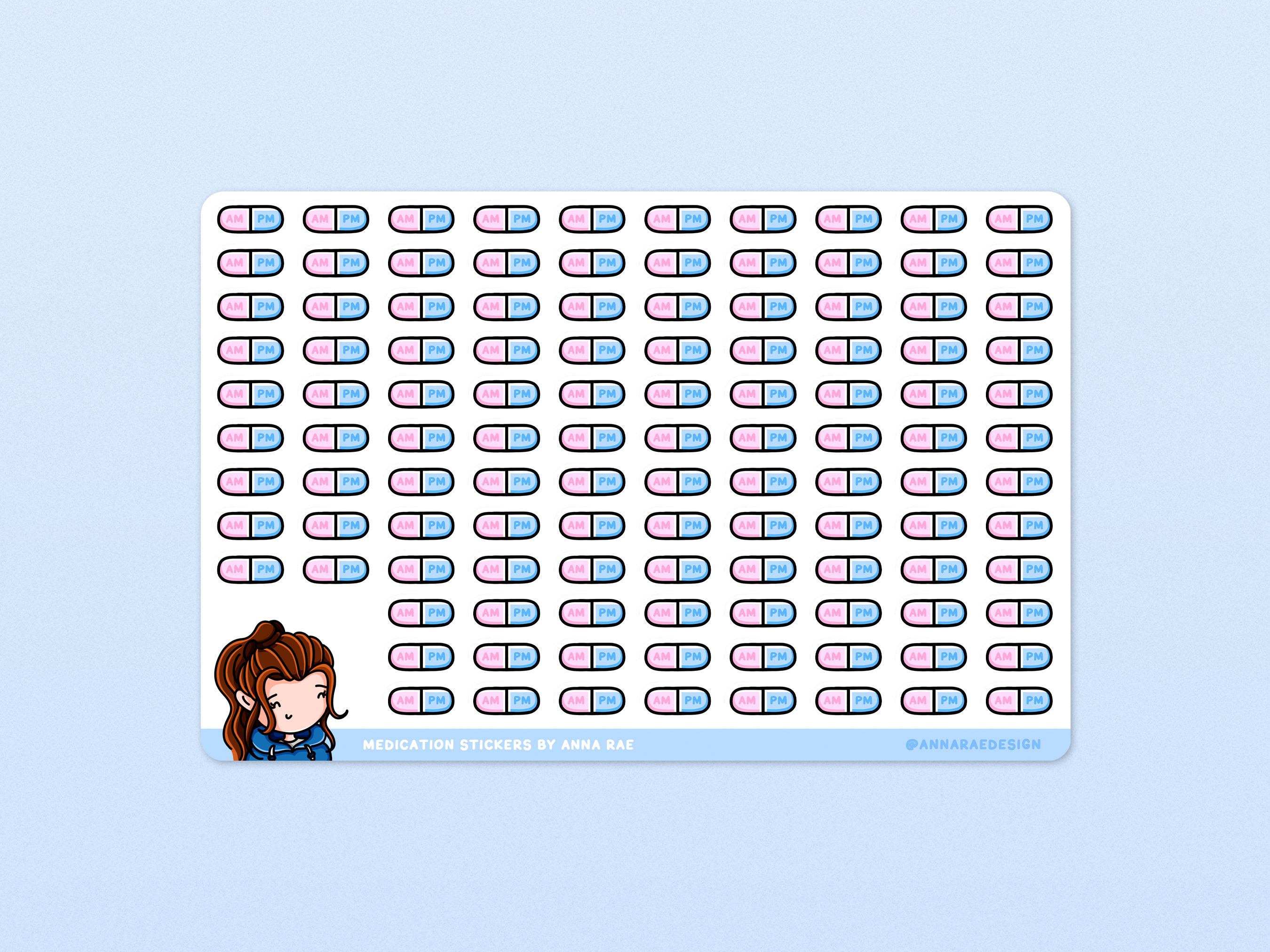 Medication Tracker Planner Stickers