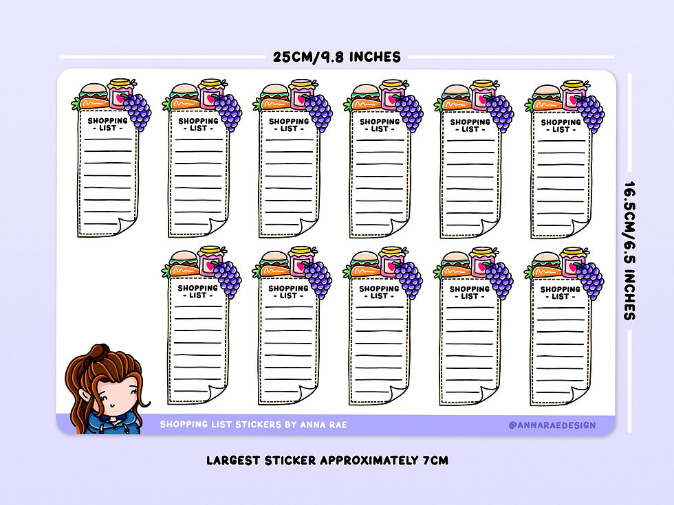 Thumbnail: Shopping List Planner Stickers