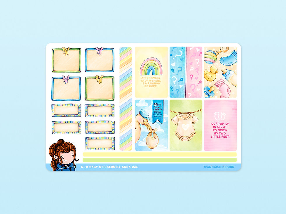 Thumbnail: New Baby Boxes Planner Stickers