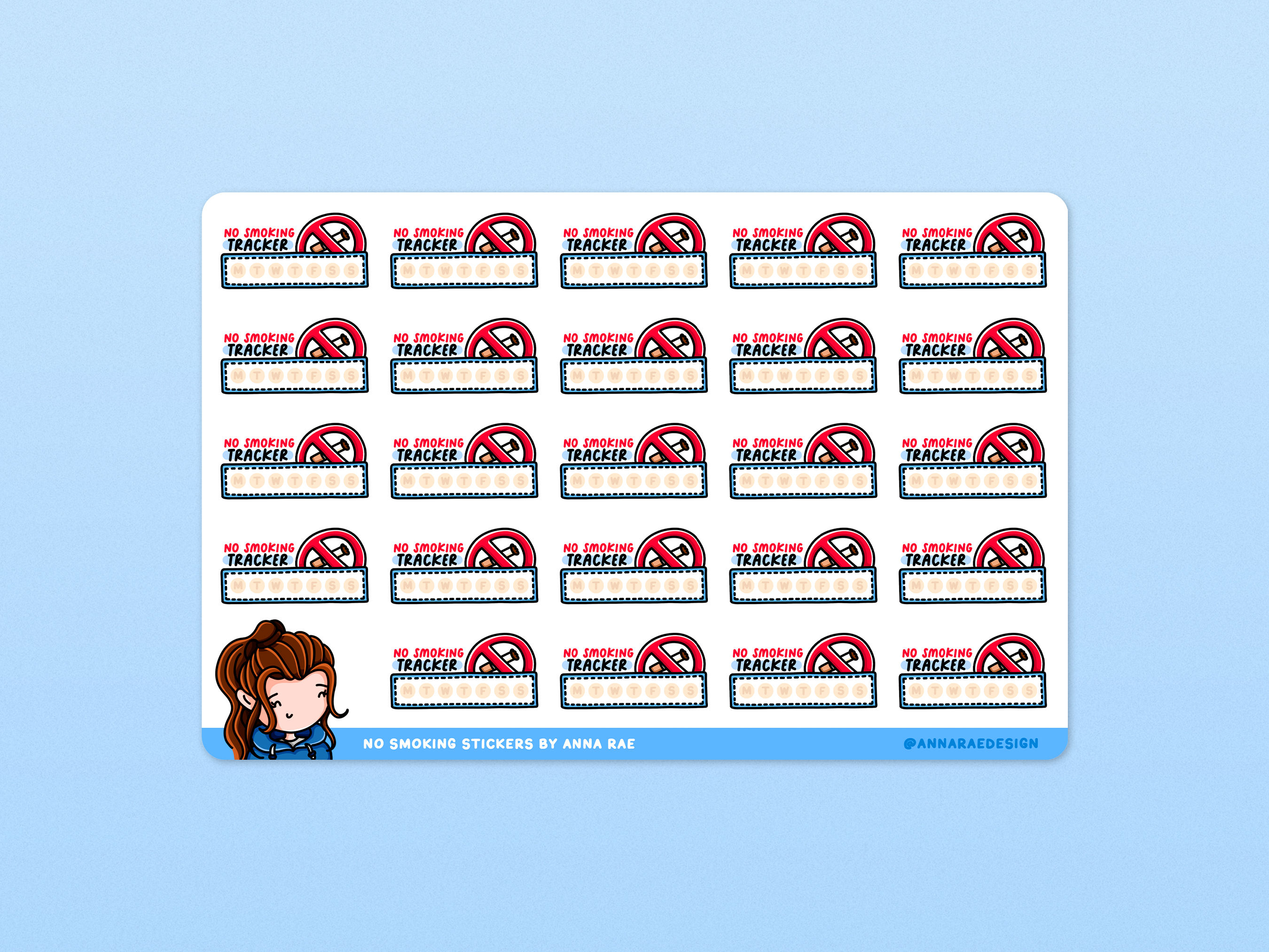 Quit Smoking Planner Stickers