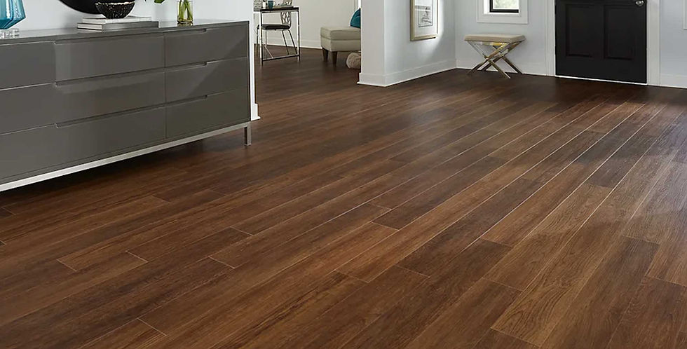 Dark luxury vinyl plank flooring