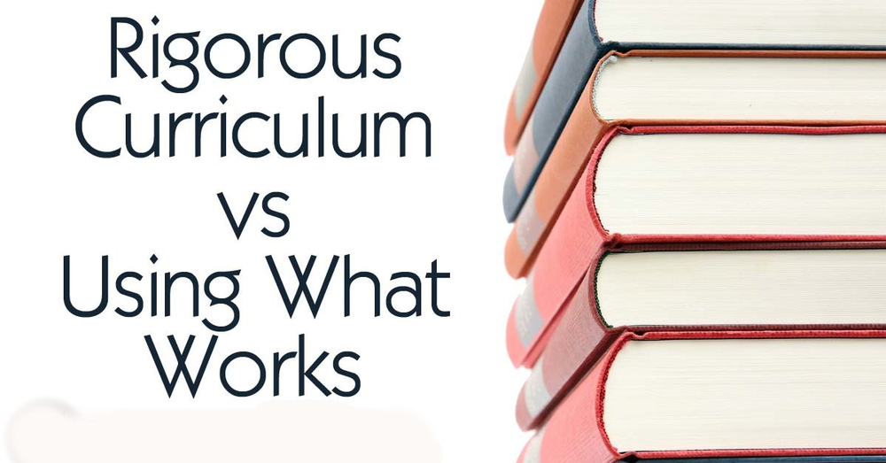 What About A Rigorous Curriculum 
