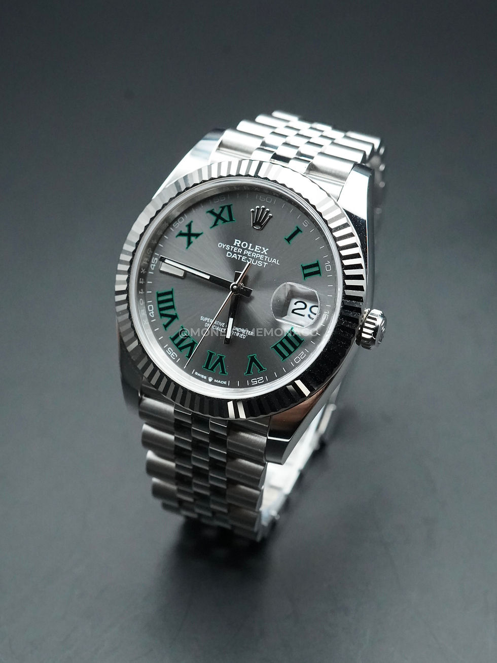 Miniatura: ROLEX DATEJUST 41 WIMBLEDON (126334) - 2023 NEW FULL SET
