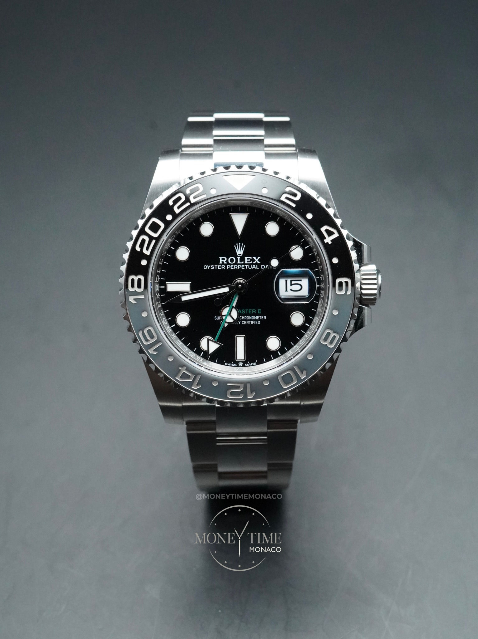 ROLEX GMT-MASTER II BRUCE WAYNE OYSTER (126710GRNR) - 2026 LIKE NEW FULL