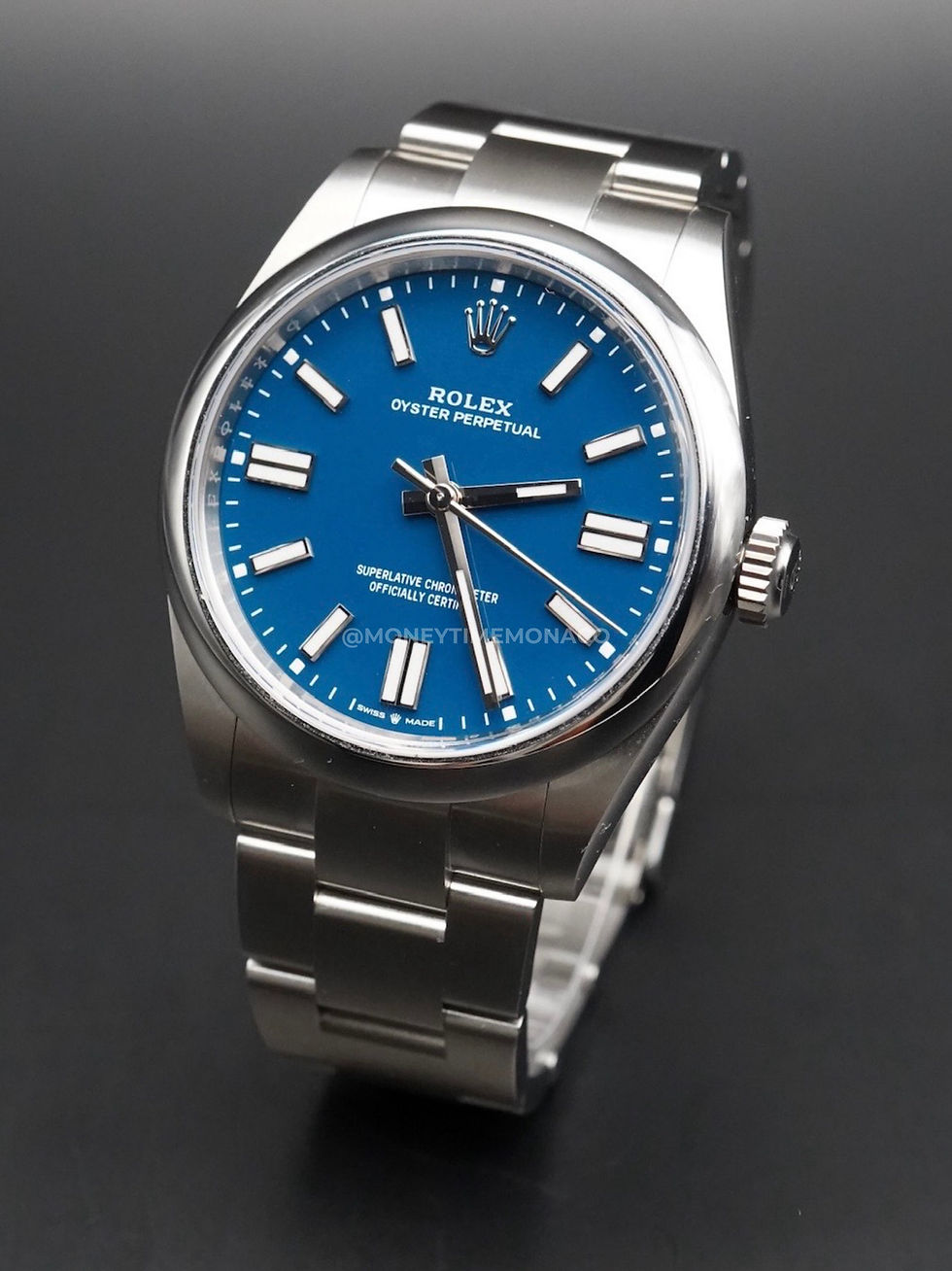 Thumbnail: ROLEX OYSTER PERPETUAL 41 MED BLUE (134300) - 08/2026 NEW FULL SET