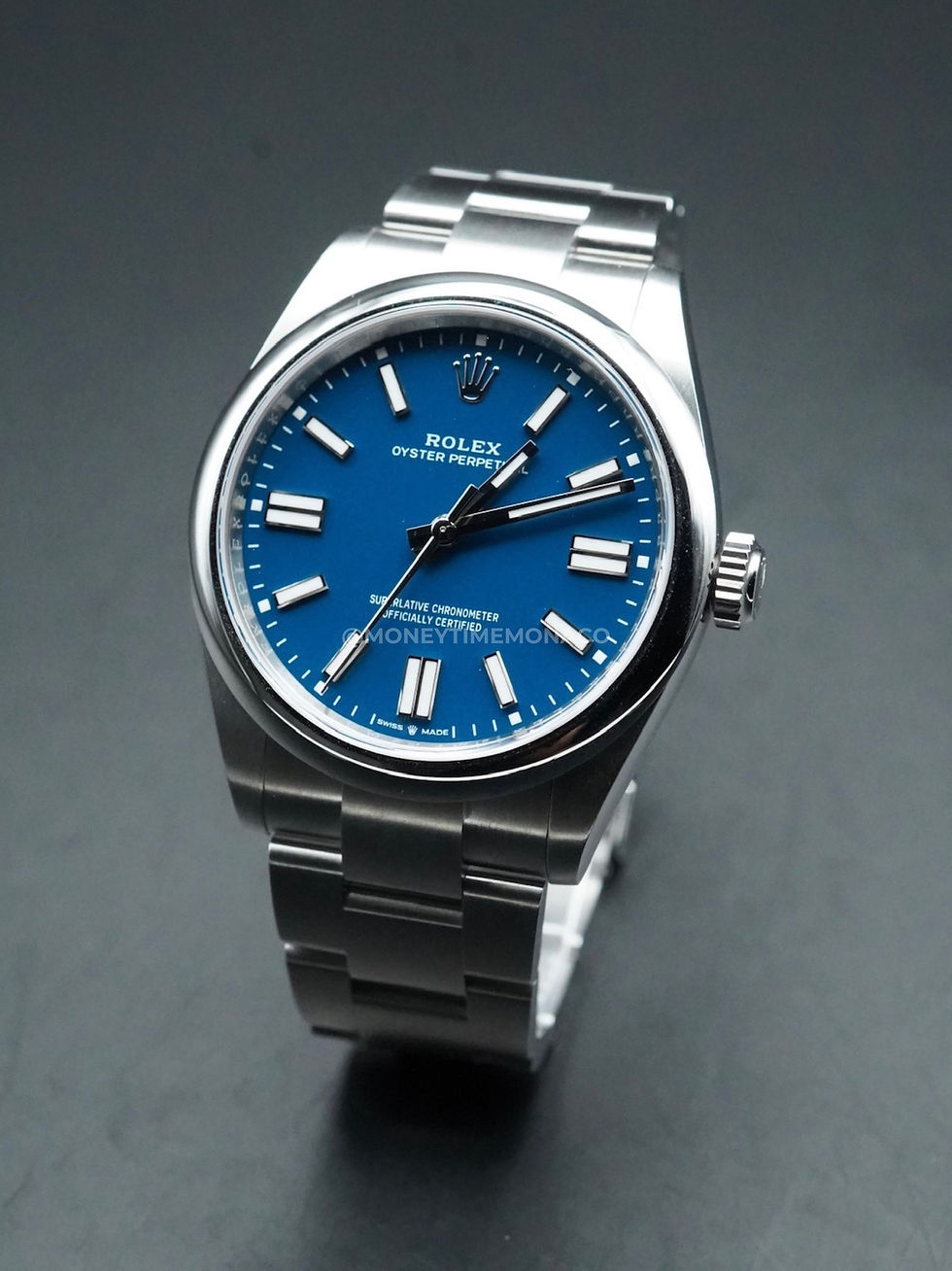 Miniature : ROLEX OYSTER PERPETUAL 41 MED BLUE (134300) - 2025 LIKE NEW FULL SET