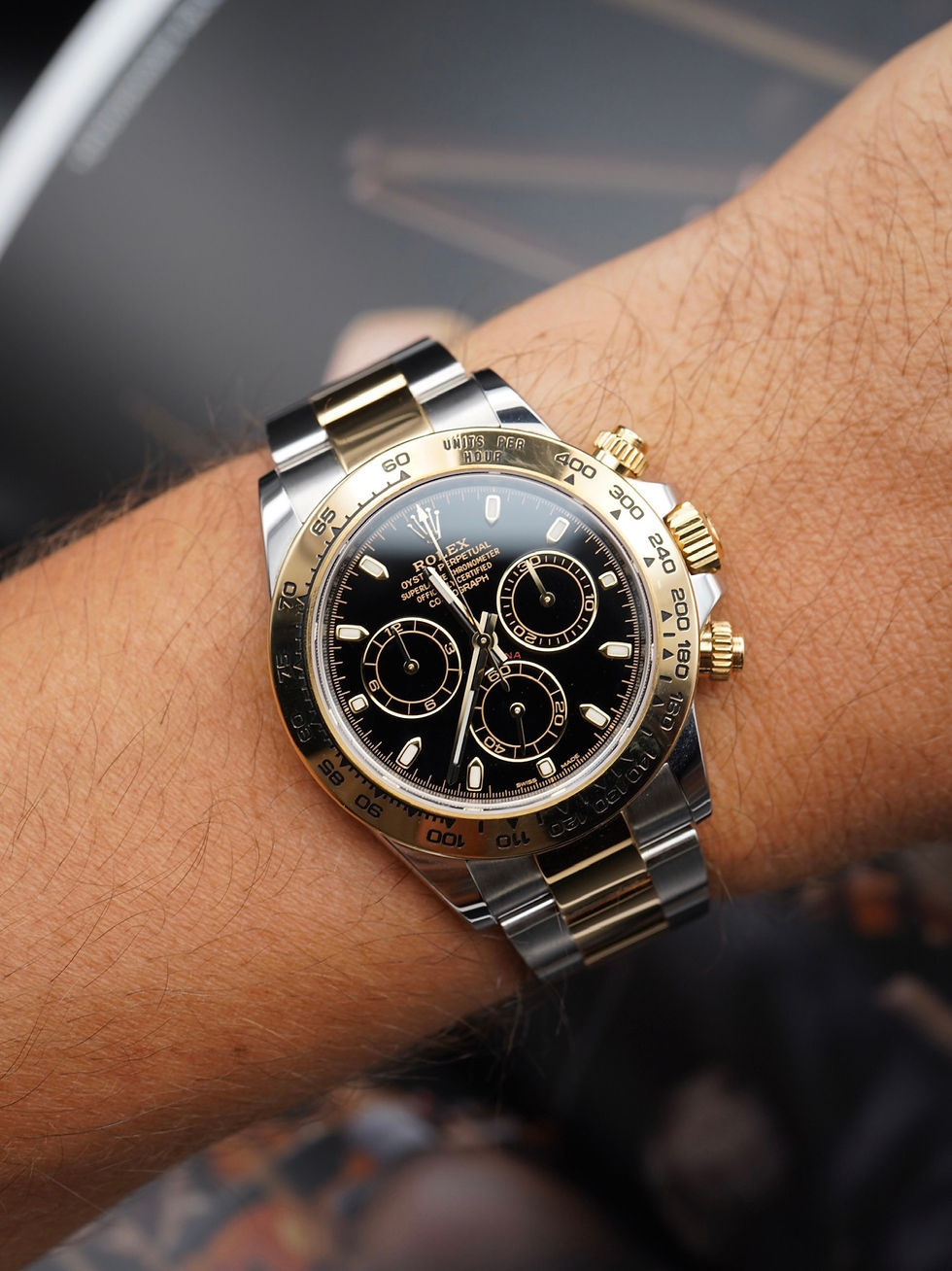 Miniature : ROLEX DAYTONA OR JAUNE / ACIER CADRAN NOIR (116503) - 2021 FULL SET