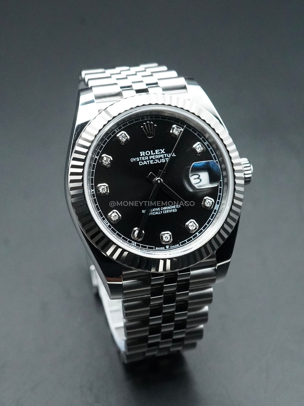 Miniature : ROLEX DATEJUST 41 CADRAN NOIR DIAMANTS (126334) - 04/2026 NEW FULL SET