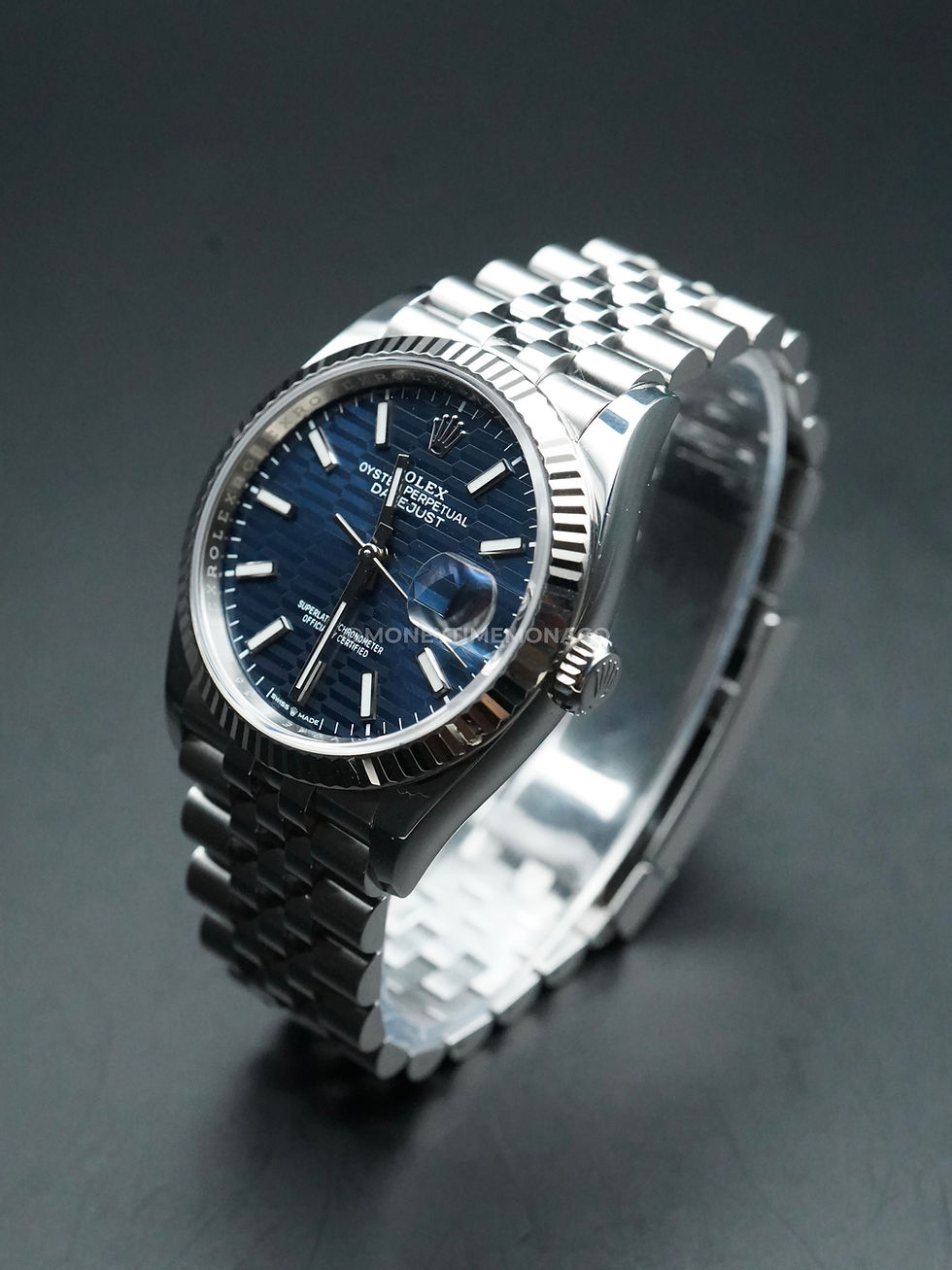 Miniature : ROLEX DATEJUST 36 BLEU MOTIF (126234) - 2022 LIKE NEW FULL SET