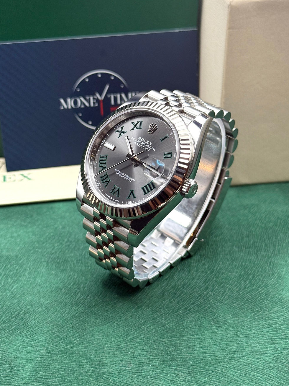 Miniatura: ROLEX DATEJUST 41 WIMBLEDON (126334) - 2023 LIKE NEW FULL SET