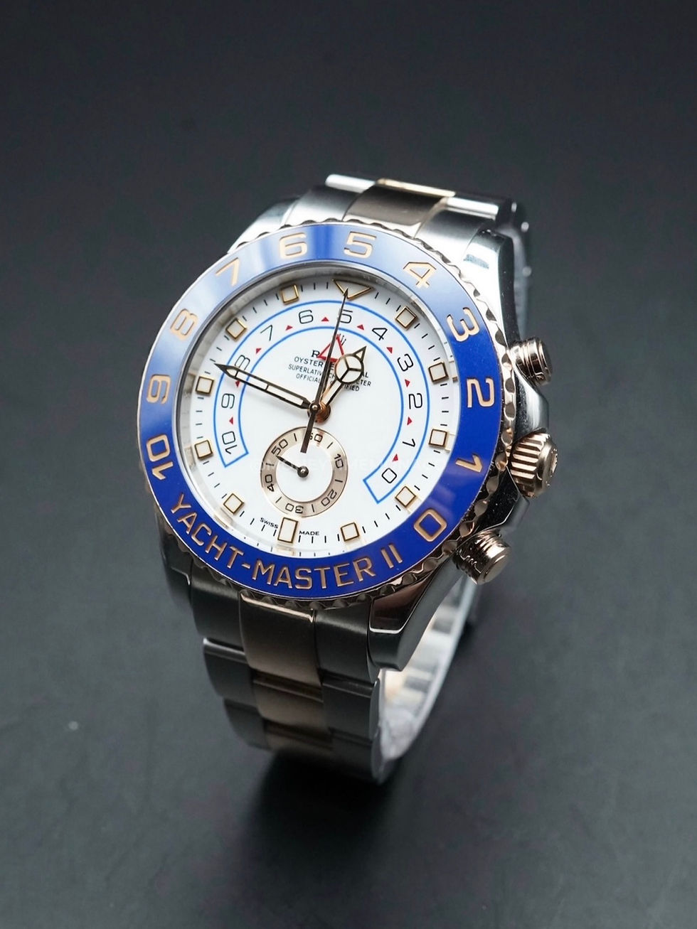 Miniatura: ROLEX YACHT-MASTER II OR ROSE / ACIER (116681) - 2020 FULL SET + REVISION