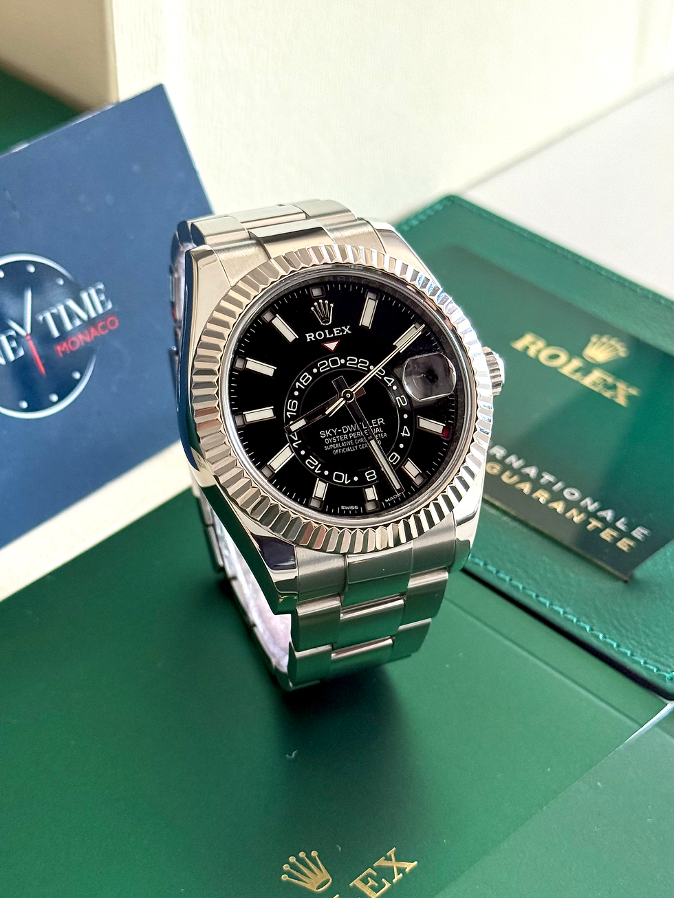 Miniatura: ROLEX SKY-DWELLER BLACK DIAL (326934) - 2021 LIKE NEW FULL SET