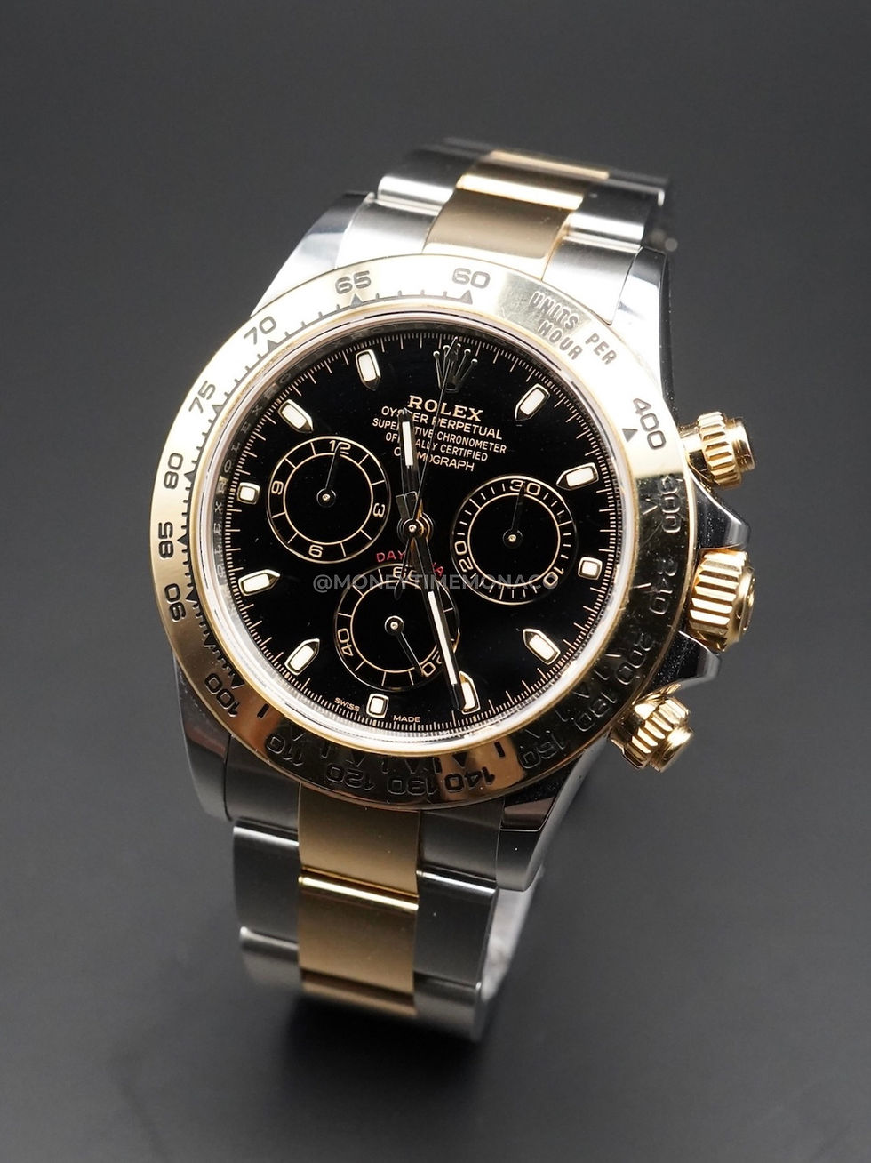 Miniature : ROLEX DAYTONA OR JAUNE / ACIER CADRAN NOIR (116503) - 2021 FULL SET