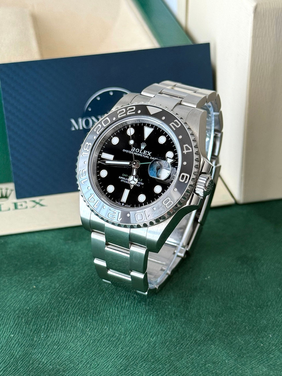 Thumbnail: ROLEX GMT-MASTER II BRUCE WAYNE (126710GRNR) - 2024 LIKE NEW FULL SET