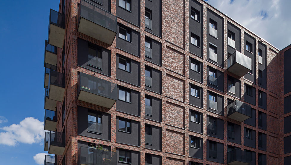 Port Popowice, 
Wrocław, Poland, Old Factory, King Size, King Klinker America Thin Brick
