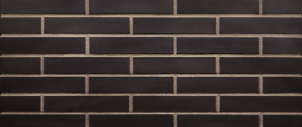 dark charcoal black lava thin brick