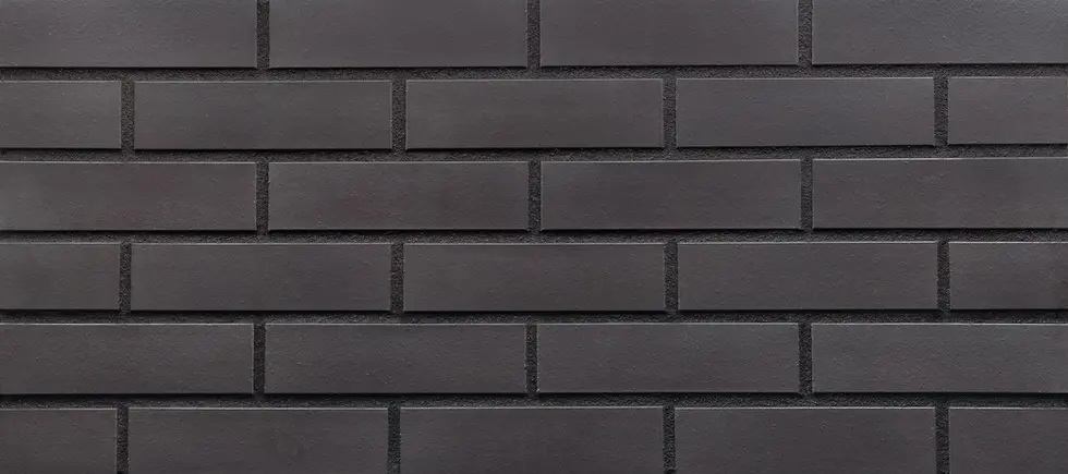 dark charcoal black lava thin brick