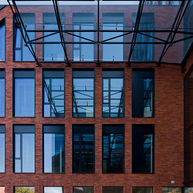 Gato Office Building, Poland, Street Life, King Size, King Klinker America, thin brick